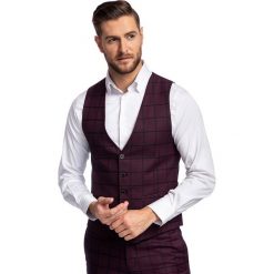 Kamizelka PAOLO GKAS900325. Czerwone kamizelki garniturowe męskie Giacomo Conti, bez wzorów, eleganckie. Za 249,00 zł.