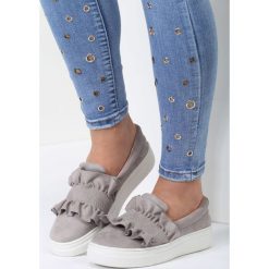 Trampki damskie slip on: Szare Slip On After A While