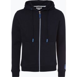Marc O'Polo Denim - Męska bluza rozpinana, niebieski. Niebieskie bluzy męskie marki Marc O'Polo DENIM, m, bez wzorów, z bawełny, eleganckie, polo, bez rękawów, bez kaptura. Za 379,95 zł.