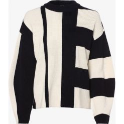 BOSS Casual - Sweter damski z dodatkiem jedwabiu – Isoleah, beżowy. Brązowe swetry damskie BOSS Casual, xs, w paski, z dzianiny, casualowe, bez rękawów, bez kaptura. Za 849,95 zł.
