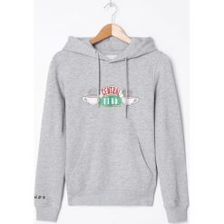 Bluza z kapturem Friends - Jasny szary. Szare bluzy damskie House, s, bez wzorów, bez rękawów, z kapturem. Za 89,99 zł.