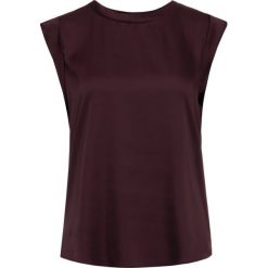 Bluzka DKNY P9GA6BWB. Czerwone bluzki damskie DKNY, m, bez wzorów, z poliesteru, bez kołnierzyka, bez rękawów. W wyprzedaży za 169,00 zł.