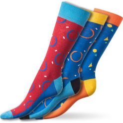 Crazy skarpetki Colourfull. Brązowe skarpetki damskie marki Astratex, w kolorowe wzory, z elastanu. Za 46,99 zł.