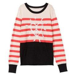 Desigual sweter damski Jers Dallas L wielokolorowy. Swetry damskie Desigual, l, w paski, bez rękawów, bez kaptura. Za 349,00 zł.