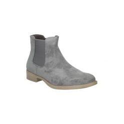 Buty zimowe damskie: Kozaki Sergio Leone Szare sztyblety wiosenne BT301-02M