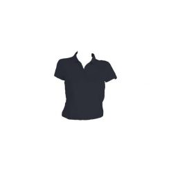 Koszulka polo Basic damska. Niebieskie koszulki damskie polo INESIS, l, z bawełny, z golfem. Za 29,99 zł.