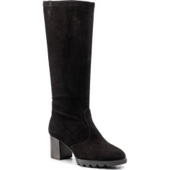 Kozaki HÖGL - 8-104662 Black 0100. Czarne kozaki damskie HÖGL, ze skóry, bez obcasa, na obcasie, bez zapięcia. W wyprzedaży za 719,00 zł.