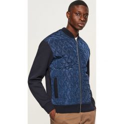Bluza bomber z pikowanym przodem - Granatowy. Czerwone bluzy męskie rozpinane marki KALENJI, m, z elastanu, z długim rękawem, długie. W wyprzedaży za 99,99 zł.