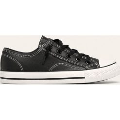 Answear - Tenisówki. Czarne trampki i tenisówki damskie ANSWEAR, bez wzorów, z gumy, bez zapięcia. W wyprzedaży za 59,90 zł.