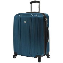 Mia Toro Walizka Podróżna m1093/3-M Niebieski. Niebieskie walizki marki Mia Toro, bez wzorów, eleganckie. Za 409,00 zł.