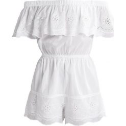 Kombinezony damskie: Topshop Petite BRODERIE BARDOT Kombinezon white
