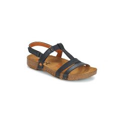 Sandały Art I BREATHE. Czarne sandały damskie marki Art, bez wzorów, bez obcasa, bez zapięcia. Za 379,00 zł.