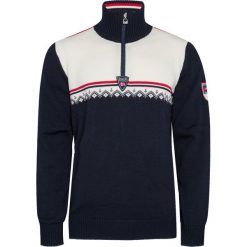 Sweter DALE OF NORWAY LAHTI. Niebieskie swetry męskie Dale of Norway, z aplikacjami, z wełny. Za 880,00 zł.