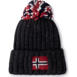 Czapka NAPAPIJRI - K Semiury 2 N0YID2 Dark Grey Mel 197. Szare czapki damskie Napapijri, bez wzorów, z materiału. W wyprzedaży za 119,00 zł.