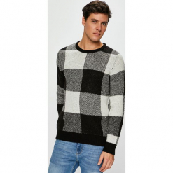 Jack & Jones - Sweter. Szare swetry klasyczne męskie Jack & Jones, l, z dzianiny, z okrągłym kołnierzem. Za 169,90 zł.