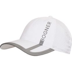 Czapka z daszkiem BOGNER SAMY. Białe czapki męskie Bogner, z nadrukiem, z tkaniny, sportowe. Za 270,00 zł.