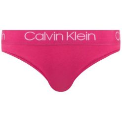 Figi klasyczne Calvin Klein Underwear 000QD3752E. Niebieskie figi damskie Calvin Klein Underwear, xs, bez wzorów, z elastanu. Za 69,00 zł.