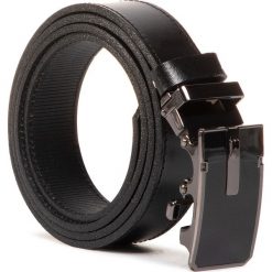 Pasek Męski LASOCKI FOR MEN - 2M2-025-SS19 Black. Czarne paski męskie Lasocki For Men, w paski, ze skóry. W wyprzedaży za 44,99 zł.