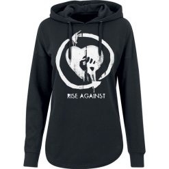 Bluzy rozpinane damskie: Rise Against Heart Logo Bluza z kapturem damska czarny