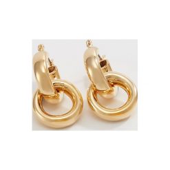 Kolczyki damskie: Whistles DOUBLE TUBE HOOP EARRING Kolczyki goldcoloured