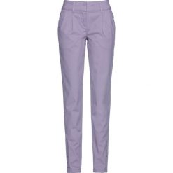 Spodnie chino z guzikami bonprix dymny fioletowy. Fioletowe spodnie damskie bonprix, bez wzorów. Za 54,99 zł.
