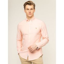 Koszula Polo Ralph Lauren Classics 710784299013. Pomarańczowe koszule męskie Polo Ralph Lauren, m, bez wzorów, casualowe, polo, bez rękawów. W wyprzedaży za 299,00 zł.