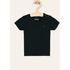 Tommy Hilfiger - T-shirt dziecięcy 74-176 cm. Niebieskie t-shirty chłopięce TOMMY HILFIGER, bez wzorów, z bawełny, bez rękawów. Za 69,90 zł.