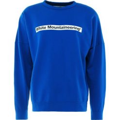 Bluzy męskie: White Mountaineering DROP SHOULDER LOGO Bluza blue