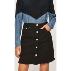 Glamorous - Spódnica. Czarne spódniczki damskie Glamorous, s, z bawełny, casualowe, z podwyższonym stanem, mini, proste. W wyprzedaży za 99,90 zł.