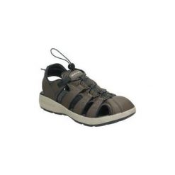 Sandały Skechers 51834-BRN. Pomarańczowe sandały męskie Skechers, bez zapięcia. W wyprzedaży za 235,40 zł.