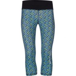 Leginsy SPOKEY Prato 3/4 (rozmiar L) Czarno-niebieski. Niebieskie legginsy sportowe damskie Spokey, s, bez wzorów, z materiału, na fitness i siłownię. Za 67,33 zł.