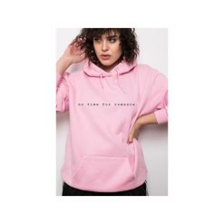 No Time For Romance Pink Hoodie. Różowe bluzy męskie Rest_factory, s, bez wzorów, z bawełny, z kapturem, bez rękawów, z kapturem. Za 159,20 zł.