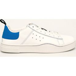 Diesel - Buty skórzane. Białe sneakersy męskie Diesel, ze skóry, na sznurówki. W wyprzedaży za 439,90 zł.