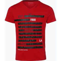 T-shirty męskie: Guess Jeans – T-shirt męski, czerwony