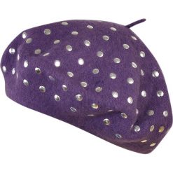 Beret damski Srebrne dżety fioletowy. Szare berety damskie marki Art of Polo. Za 36,52 zł.