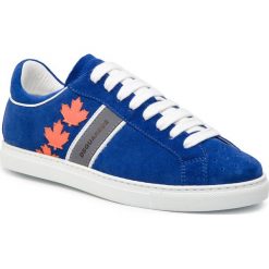 Sneakersy DSQUARED2 - Canadian Team SNM0035 11950001 M640 Blu/Arancio. Niebieskie sneakersy męskie Dsquared2, na co dzień, bez wzorów, z weluru, bez zapięcia. W wyprzedaży za 1149,00 zł.