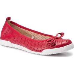 Baleriny LASOCKI - RST-COSMO-01 Red. Czerwone baleriny damskie Lasocki, bez wzorów, ze skóry, klasyczne, bez obcasa, na płaskiej podeszwie. Za 119,99 zł.