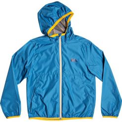 Quiksilver kurtka chłopięca Contrasted 164 niebieska. Niebieskie kurtki chłopięce Quiksilver, na lato, bez wzorów, sportowe, z kapturem. Za 215,00 zł.