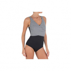 Strój jednoczęściowy do aquafitness Lori all ness damski. Czarne stroje kąpielowe jednoczęściowe damskie marki NABAIJI. W wyprzedaży za 79,99 zł.
