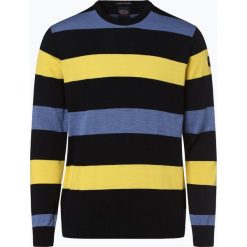 Paul & Shark - Sweter męski, niebieski. Niebieskie swetry męskie Paul & Shark, xxl, w paski, z wełny, biznesowe, bez kołnierzyka, bez kaptura. Za 999,95 zł.