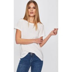 Answear - Top Sweet & Salty. Białe bluzki damskie ANSWEAR, s, bez wzorów, z bawełny, z okrągłym kołnierzem. W wyprzedaży za 44,90 zł.