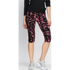 Spodnie damskie: Czarno-Różowe Legginsy Playtime