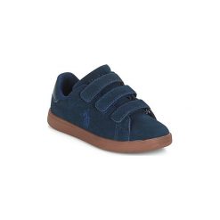Buty Dziecko Polo Ralph Lauren QUILTON EZ. Niebieskie trampki dziewczęce Polo Ralph Lauren, bez wzorów, bez zapięcia. Za 349,00 zł.
