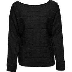 Sweter z dekoracyjnym zamkiem bonprix czarny. Czarne swetry damskie bonprix, bez wzorów, bez rękawów, bez kaptura. Za 109,99 zł.