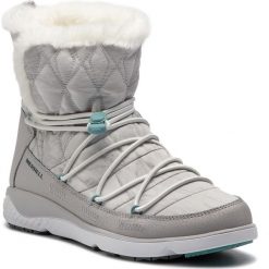 Śniegowce MERRELL - 1Six8 Farchill Mid Polar Ac+ J94894 White. Białe kozaki damskie marki Merrell, ze skóry, bez zapięcia. W wyprzedaży za 359,00 zł.