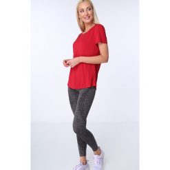 Legginsy sportowe dopasowane szare MR81087. Szare legginsy damskie Fasardi, s, bez wzorów. Za 59,00 zł.