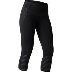 Legginsy 7/8 Gym & Pilates 900 damskie. Niebieskie legginsy damskie NYAMBA, l, bez wzorów, z elastanu. Za 89,99 zł.