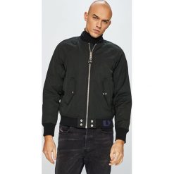 Diesel - Kurtka bomber. Czarne płaszcze męskie Diesel, xl, bez wzorów, z elastanu, krótkie, bez kaptura. W wyprzedaży za 449,90 zł.