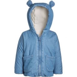 GAP HOODIE BABY Kurtka zimowa indigo. Niebieskie kurtki męskie marki GAP, na zimę, z bawełny. W wyprzedaży za 135,20 zł.