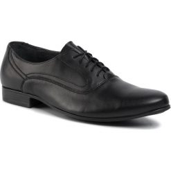 Półbuty SERGIO BARDI - SB-34-09-000522 101. Czarne buty wizytowe męskie Sergio Bardi, ze skóry, bez zapięcia. Za 299,00 zł.